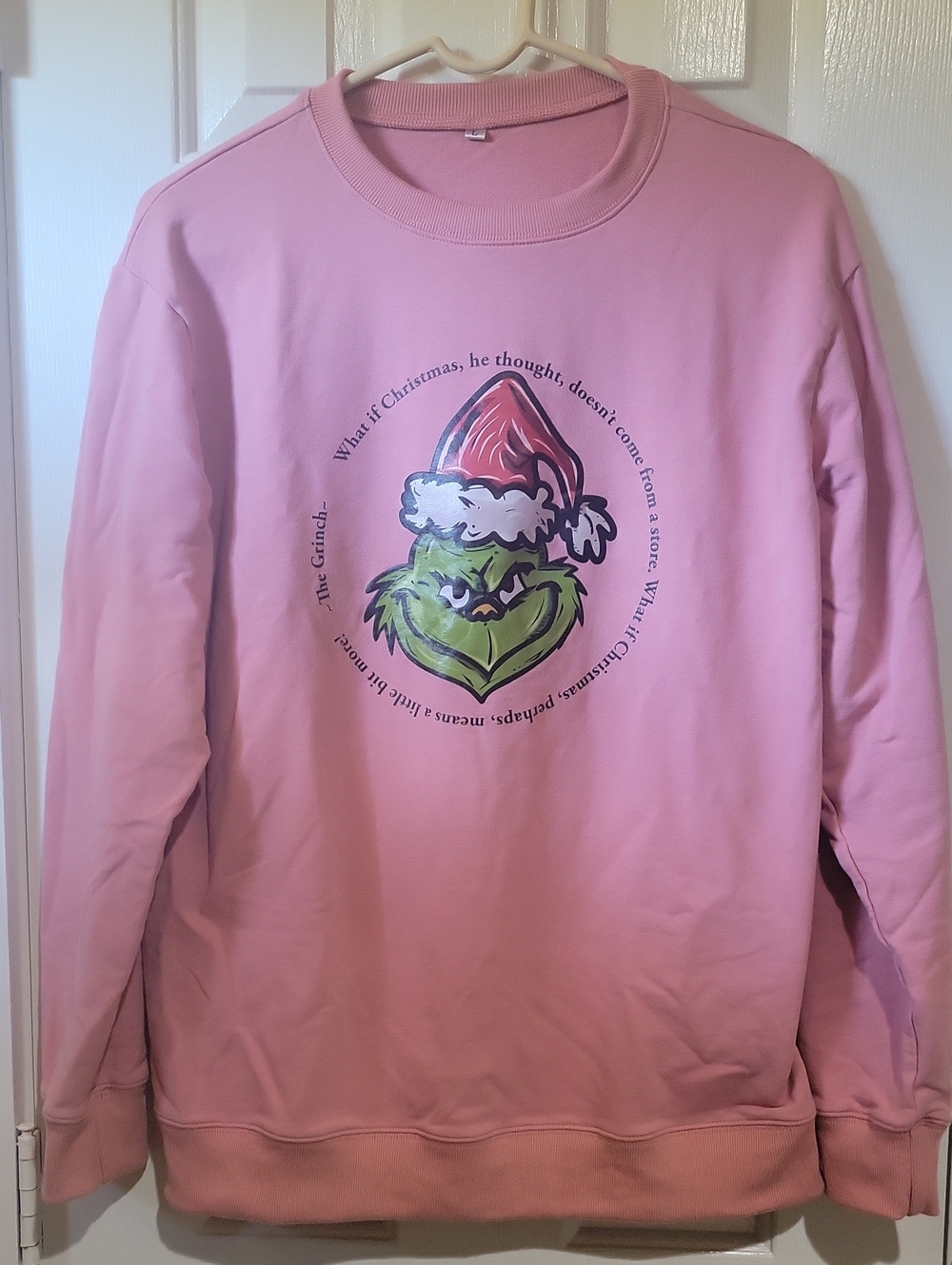 Pink Grinch Graphic Crewneck Sweatshirt